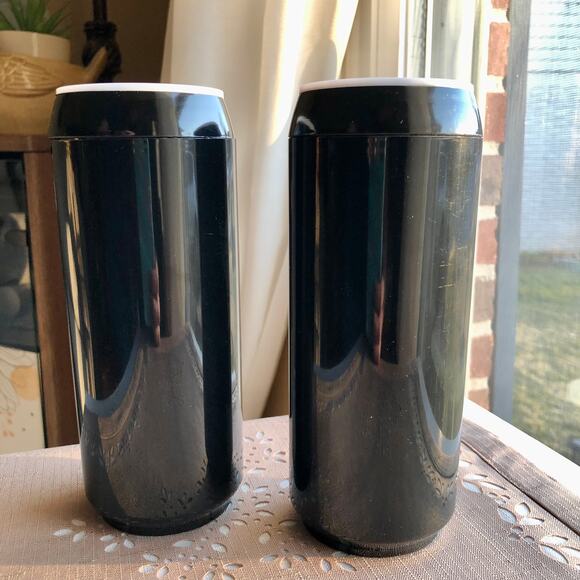 NWT 2 NFL Carolina Panthers Slim Plastic Can Drink Holders - Picture 3 of 9